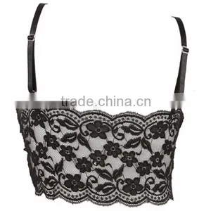 High Quality Lace Bralette,Sexy Deep V Full Lace Camisole thumbnail-2