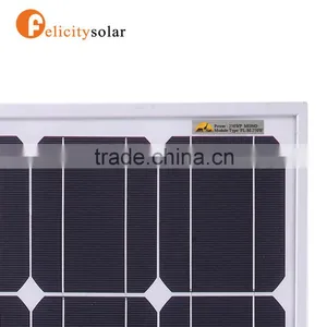 2016 Guangzhou Felicity Grade A 260w Mono Black Solar pv Panel Module thumbnail-2