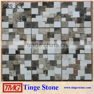 Irregular Mesh Tiles Mosaic Designs up and Downs Honed Surface thumbnail-1