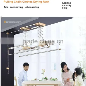 Aluminum Indoor Pulling Chain Clothes Drying Rack thumbnail-2