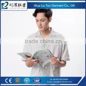 Plaid Poplin Mens Pajama Sleepwear From China Supplier thumbnail-4