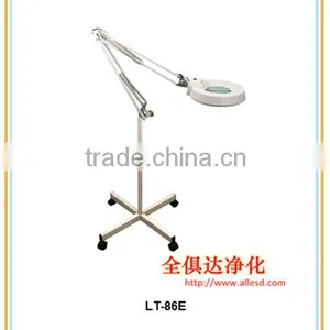 Foldable LED Magnifying Lamp Floor Cosmetic Stand Type Magnifying Lamp 8x thumbnail-2