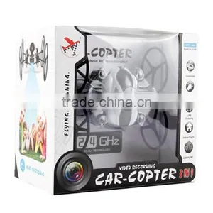4CH 6-Axis rc Drone With HD Camera Car Copter 2 In 1 Skywalker Ufo rc Helicopter 2.4g Remote Control rc UFO thumbnail-4