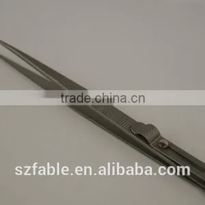 Gemstone and Diamond Tweezers With Lock and Groove thumbnail-2