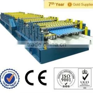 Zinc Aluminium Roofing Tile Cold Roll Forming Making Machine thumbnail-1