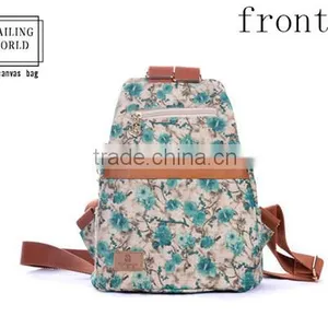 Beautiful Newest Design Canvas School Backpack for Teenage Girls thumbnail-1