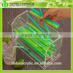DDQ-S007 Trade Assurance Cheap Acrylic Straw Dispenser thumbnail-1