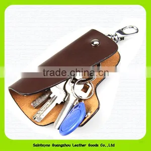 15108 Simple Designer Key Holder Genuine Leather Key Purse thumbnail-2