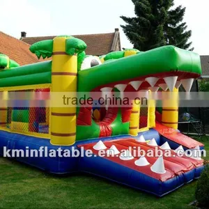 Crocodile Inflatable Bouncer Slide thumbnail-1