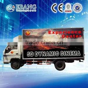 Electric/hydraulic 6dof Platform 7d Mobile Cinema 9d Truck Mobile Cinema thumbnail-6