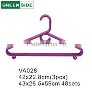 VA028 Bedroom Suits Household Cloth Hanger Plastic Laundry Garment Hanger thumbnail-2