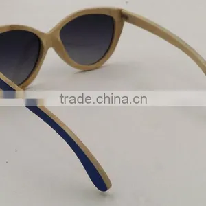 2016 Cat Eye Bamboo Sunglasses Wholesale thumbnail-4