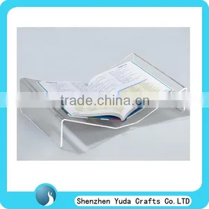 Hot Bending Clear Acrylic Book Reading Stand Plexiglass Cookbook Stand thumbnail-1