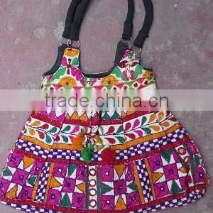 Banjara Stylish Vintage Indian Embellished Tote Bag Vintage Banjara Shoulder Bag thumbnail-1