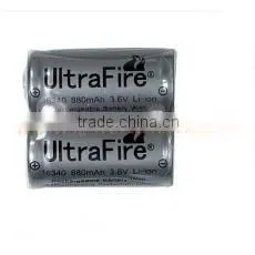 UltraFire 16340 3.6v 880mah Protected Battery thumbnail-1
