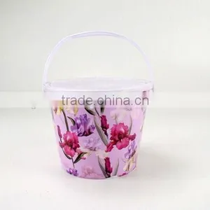 Flower Plastic Popcorn Bucket thumbnail-1