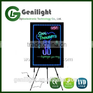 Neon Led Sign Writing Board Full Color Promotional Fluorescent Led Writing Board thumbnail-1