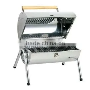 Stainless Steel Mini Portable Charcoal Bbq Grill thumbnail-2