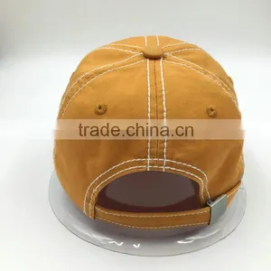 WHOLESALE 6 PANEL BRUSHED COTTON WASHED BASEBALL CAP UNSTRUCTURED thumbnail-3
