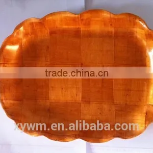 Rectangular Woven Wooden Plate and Tray thumbnail-1