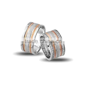 925K Sterling Silver Wedding Band His Her High Newest Model Handmade Ring BSVYS061 thumbnail-1