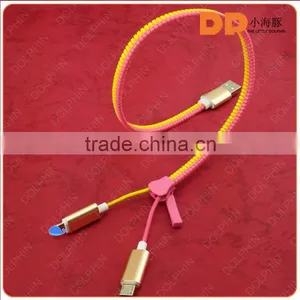 On Best Quality USB Cbale Charging Zipper Date USB Cable for Phone thumbnail-4