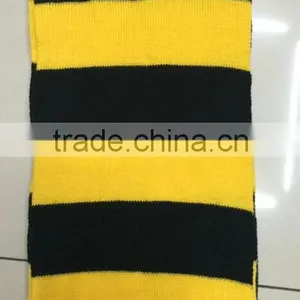2015 New Designed Knitted Black and Yellow Scarf thumbnail-1