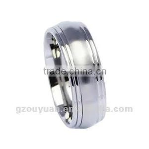 Hot Sell His and Her Classic Titanium Ring thumbnail-1