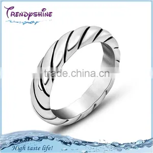 Top Quality Men's Silver 316l Stainless Steel Ring Base thumbnail-1