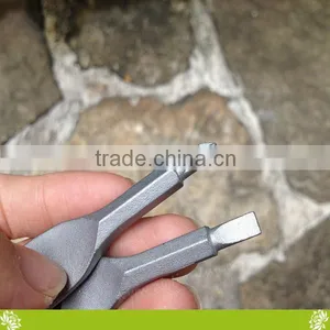 Factory Mini Pocket Stainless Steel Outdoor Survival Tool Screwdriver With Key Ring,Portable Multifunctional 2-key Screwdriver thumbnail-5
