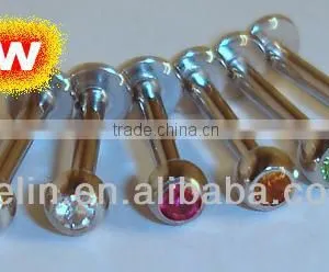 2014 New Products 316L With Crystal Lip Labret Rings Body Piercing Jewelry thumbnail-1