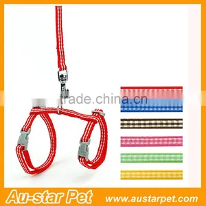 Grid Markings Factory Price Nylon Cat Pet Harness / Leashes thumbnail-1