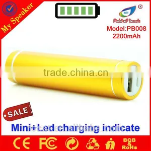 Factory Price Mobile Phone Use Colorful 2200mah Slim Powerbank thumbnail-2