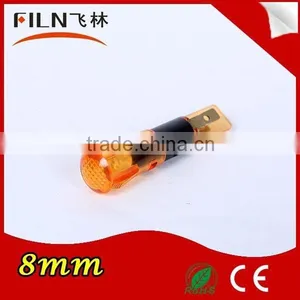 Filn 8mm Plastic Housing 24vdc Yellow Indicator Led Light thumbnail-1