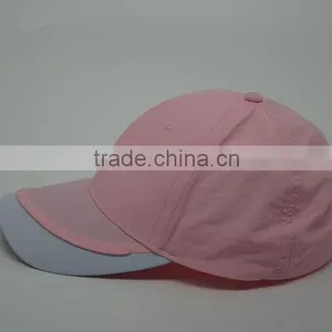 PINK COLOR BASEBALL CAP, BLANK COTTON PINK HATS thumbnail-2