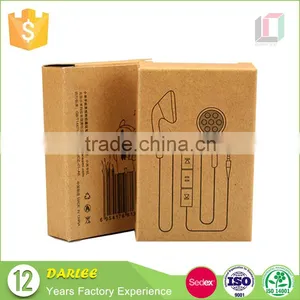 Custom Logo Printed Fashion Kraft Paper Earphone Electronic Packaging Color Box thumbnail-1