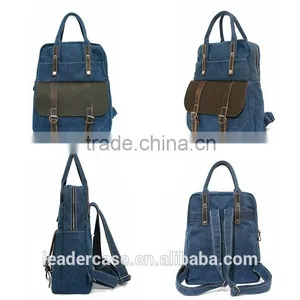 Vintage College Laptop Canvas Backpack Bags thumbnail-6
