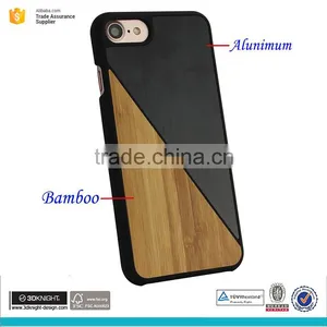 Fancy Bamboo Aluminum Combination Cell Phone Cases for Iphone 7 thumbnail-2