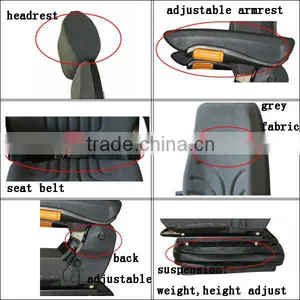 Agricultural Machine Parts Grammer Suspension Seat(YS18) thumbnail-6
