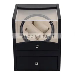 Chinese Factories Wholesale Custom Electric Rotary Watches Boxes, High-grade Wooden Display Box thumbnail-4