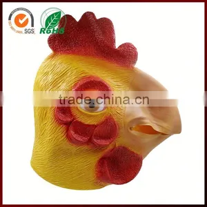 China Wholesale Halloween Costumes Animal Cock Head Mask thumbnail-1