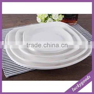 Hot Sale Restaurant Use White Melamine Rectangular Plates thumbnail-6