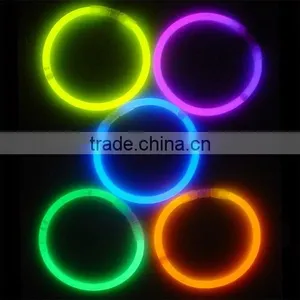 8 Inch ECO Glow in the Dark Party Favor Plastic Glow Bracelet thumbnail-3