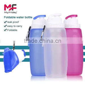 Kean Sport Water Bottle Translucence Silicone Drinking Water Bottle thumbnail-1