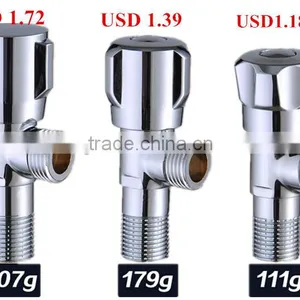1/2-inch Chrome Plated Brass Angle Valve of Bathroom Accessory thumbnail-1