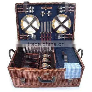 Picnic & Beyond Picnic Basket for 4,handmade by Willow thumbnail-1