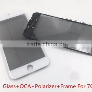 Front Glass Assembled Glass Lens Cold Glue Bezel Frame OCA Polarizer Film For IPhone 6 6s 7 Plus 5 LCD Repair Glass Replacment thumbnail-6
