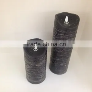 Flameless Moving Wick Led Wax Candles With Timer Outdoor Decorative Dancing Flame Led Real Wax Candles With Remote Control thumbnail-4