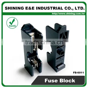 FB-6011 For 6x30mm Glass Fuse Rail Mounted 600V 1 Pole 15A Fuse Block thumbnail-4