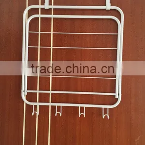 Vivinature 4 Hook Over the Door Rack Hanger for Hanging Clothes Coat Hat Belt Metal thumbnail-1